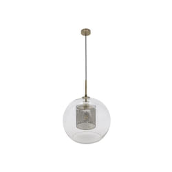 Fabrilamp - Pendentif Pixie 1xe27 cuir regx35x35 cm