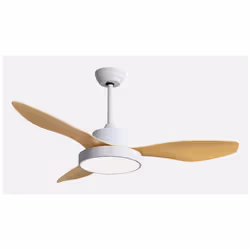 Fabrilamp 128591368, Ventilateur à lame domestique, Neutre, Blanc, Plafond, 45 dB, 190 tr/min, 120 cm