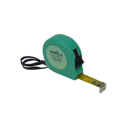 Fabrilamp - Ruban à mesurer 2mx13mm vert avec bloc, clip magnétique, clip et poignée