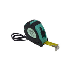Fabrilamp - Ruban à mesurer 8mx25mm noir/vert autobloquant, clip magnétique, clip, antidérapant, antidérapant