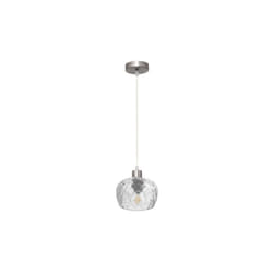 Fabrilamp - Estela Pendant 1xe27 Chrome Regx13x13x13 Cm w/ Transparent Cut Crystal Glass Shade