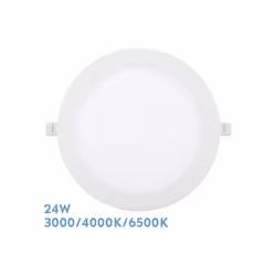 Spot encastré rond from the SILEX series in WHITE. Fabriqué en aluminium et en polycarbonate, avec des dimensions of 1,3x22.5 ...