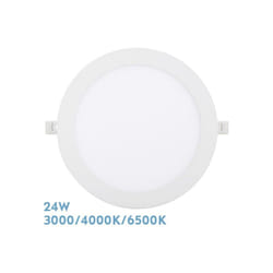 Downlight encastré Silex 24w 3000-4000-6500k White 2160lm Round 22,5d Cut-out 20d - Fabrilamp