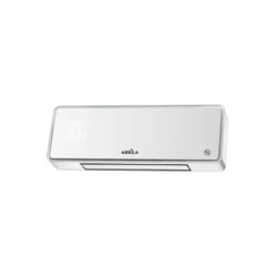 Fabrilamp - Ceramic Split Ceramic Winter 2000W White Glass 2W 3fonctions ptc DeRemote Sec.Timer 18,7x53,8x12,3cm Télécommande incluse Timer Display