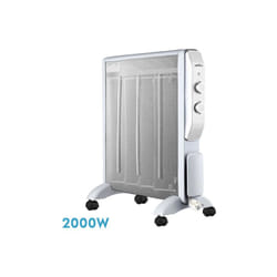 radiateur de mica warm 2000w 4elements white/silver 2powers anti-tilt,ind.light thermostat reg.thermostat 61,5x56x26,5 cm