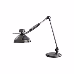 Lampe de bureau série MONET from the MONET series ofNICKEL/BLACK colour. Dedesign très moderne en métal et ABS, ce qui la ren ...