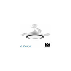 Fabrilamp 206491301 ventilateur Noir, Blanc