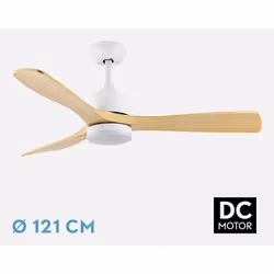Fabrilamp 206591368 ventilateur Hêtre, Blanc