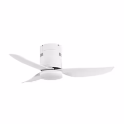 Fabrilamp 206691301, Ventilateur à lame domestique, Blanc, Plafond, Acrylonitrile-Butadiène-Styrène (ABS), Métal, Polycarbona ...