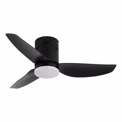 Fabrilamp 206691309, Ventilateur à lame domestique, Noir, Plafond, Acrylonitrile-Butadiène-Styrène (ABS), Métal, Polycarbonat ...