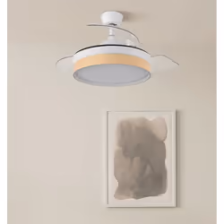 Fabrilamp 207099068 ventilateur Hêtre, Blanc