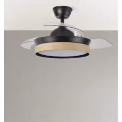 Fabrilamp 207099088 ventilateur Hêtre, Noir