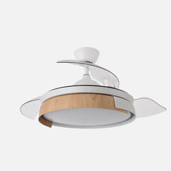 Fabrilamp 207191368 ventilateur Hêtre, Blanc