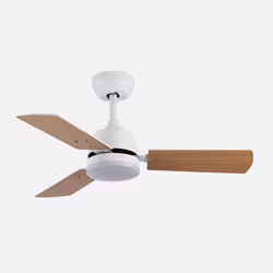 Fabrilamp 206991368, Ventilateur à lame domestique, Hêtre, Blanc, Plafond, Panneaux MDF, Métal, Polycarbonate (PC), Bois, 43 ...
