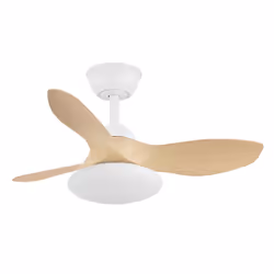 Fabrilamp Paramo, Ventilateur à lame domestique, Hêtre, Blanc, Plafond, 37 dB, 8780 m³, 280 tr/min
