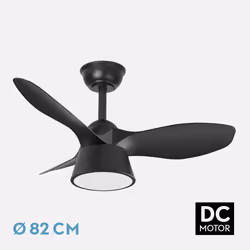 Fabrilamp 207391309 ventilateur Noir