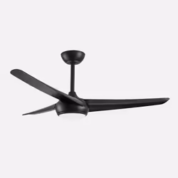 Fabrilamp 185491309, Ventilateur à lame domestique, Noir, Plafond, Acrylonitrile-Butadiène-Styrène (ABS), Métal, Polycarbonat ...