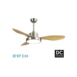 Fabrilamp 128599342 ventilateur Hêtre, Nickel