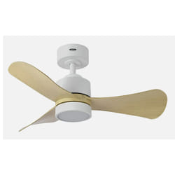 Fabrilamp 207791368 ventilateur Hêtre, Blanc