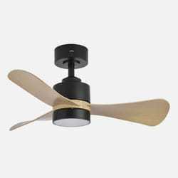 Fabrilamp 207791385 ventilateur Noir, Bois