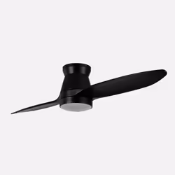 Fabrilamp NORDIC, Ventilateur à lame domestique, Noir, Plafond, 44 dB, 8000 m³, 210 tr/min