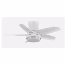 Fabrilamp 207991501, Ventilateur à lame domestique, Blanc, Plafond, 43 dB, 240 tr/min, 91 cm