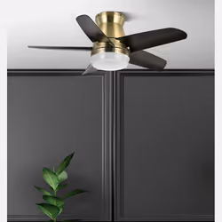 Fabrilamp 207991536 ventilateur Noir, Or