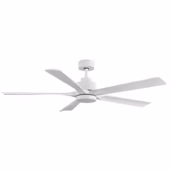 Fabrilamp 208091528, Ventilateur à lame domestique, Blanc, Plafond, Métal, Polycarbonate (PC), Bois, 44 dB, 180 tr/min