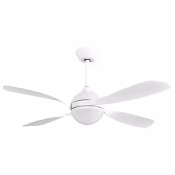 Fabrilamp LIVORNO, Ventilateur à lame domestique, Blanc, Plafond, 45 dB, 230 tr/min, 132 cm