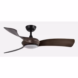 Fabrilamp 208291336, Ventilateur à lame domestique, Noir, Chêne, Plafond, Acrylonitrile-Butadiène-Styrène (ABS), Métal, Polyc ...