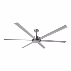 Fabrilamp Sanson, Ventilateur à lame domestique, Argent, Plafond, 48 dB, 23000 m³, 85 tr/min