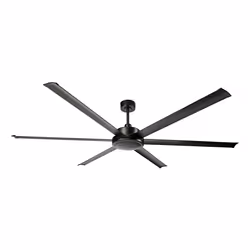Fabrilamp Sanson, Ventilateur à lame domestique, Noir, Plafond, 48 dB, 16000 m³, 110 tr/min