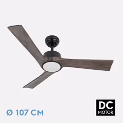 Fabrilamp 209291364 ventilateur Noir, Chêne