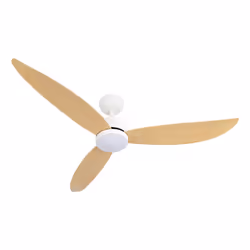 Fabrilamp 209591368, Ventilateur à lame domestique, Hêtre, Blanc, Plafond, Acrylonitrile-Butadiène-Styrène (ABS), Métal, Poly ...