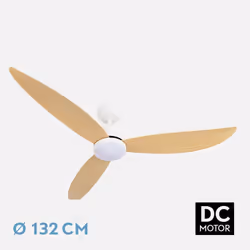 Fabrilamp 209591368 ventilateur Hêtre, Blanc