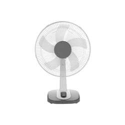 Fabrilamp - Ventilateur de table arroyo small blanc/gris 3vel40w 5 pales oscillantes et rotatives 55x34x26cm
