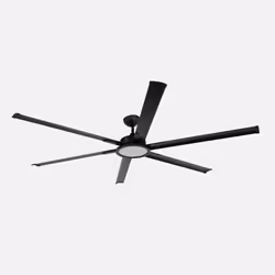Fabrilamp ALMANZOR, Ventilateur à lame domestique, Noir, Plafond, 39,6 dB, 12820 m³, 109 tr/min