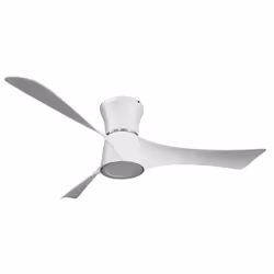 Fabrilamp 212191301, Ventilateur à lame domestique, Blanc, Plafond, Acrylonitrile-Butadiène-Styrène (ABS), Métal, Polycarbona ...