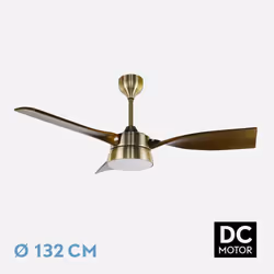 Fabrilamp 212291364 ventilateur Or, Chêne