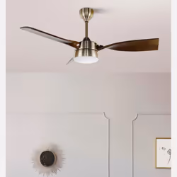 Fabrilamp 212291364 ventilateur Or, Chêne