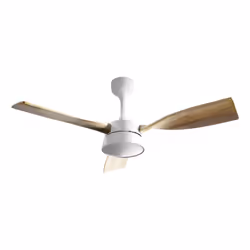 Fabrilamp 212291368, Ventilateur à lame domestique, Hêtre, Blanc, Plafond, Métal, Polycarbonate (PC), Bois, 43 dB, 209 tr/min