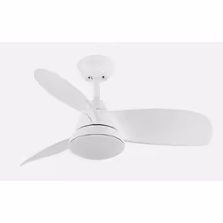 Fabrilamp 212991301, Ventilateur à lame domestique, Blanc, Plafond, 44 dB, 9048 m³, 298 tr/min