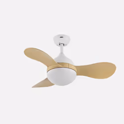 Fabrilamp Solido, Ventilateur à lame domestique, Hêtre, Blanc, Plafond, Acrylonitrile-Butadiène-Styrène (ABS), Métal, Polycar ...