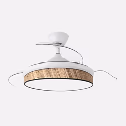 Fabrilamp Moda Noir, Transparent, Blanc, Bois