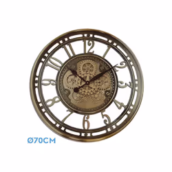 Horloge murale dede de la série MESINA en BRONZE. Fabriquée en métal et en verre. Elle présente un design classique, imitant  ...