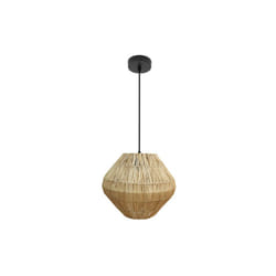 Fabrilamp - Lampe de plafonnier Nael 1xe27 Noir/naturel 30d