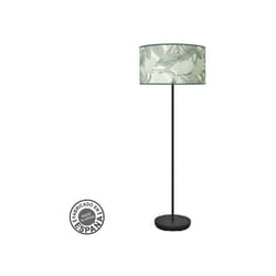 Fabrilamp - Lampadaire de lampadaire Moda 1xe27 Noir/feuilles vertes