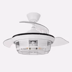Fabrilamp Tornado Mini, Ventilateur à lame domestique, Blanc, Plafond, Acrylique, Acrylonitrile-Butadiène-Styrène (ABS), Méta ...