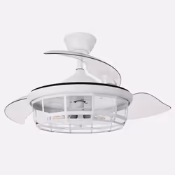 Fabrilamp Tornado, Ventilateur à lame domestique, Blanc, Plafond, Acrylique, Acrylonitrile-Butadiène-Styrène (ABS), Métal, 45 ...