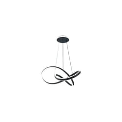 Fabrilamp - Nantes Suspension Noir 120w 3000-4000-6000k Regx60x 60cm 9600lm C/télécommande Et Reg.intensité